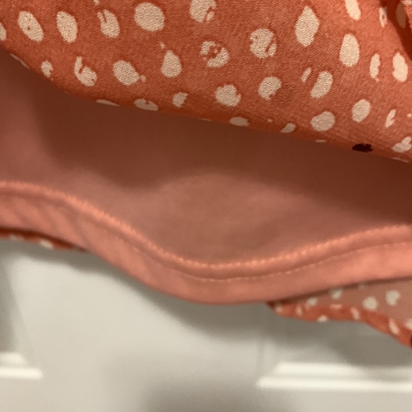 3/$15 Forever 21 salmon colored polka-dot dress size small - Picture 4 of 6